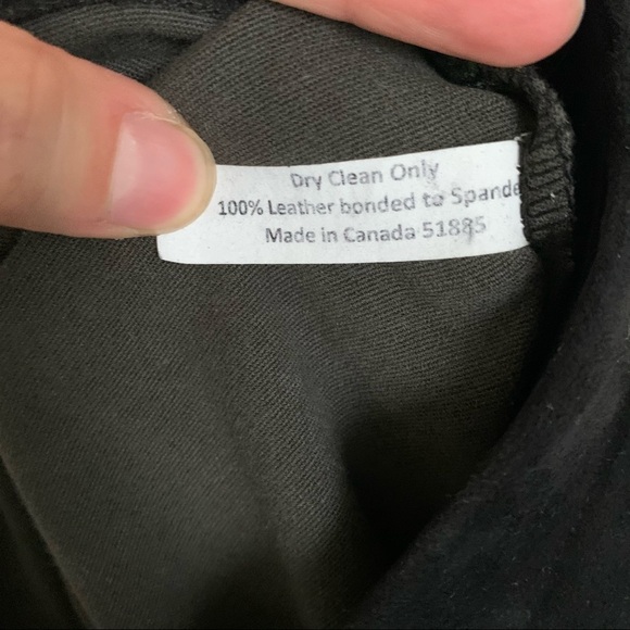 LAMARQUE 100% Leather Suede Moto Leggings size Small - Picture 7 of 10